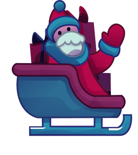 Santa sleigh santa clipart