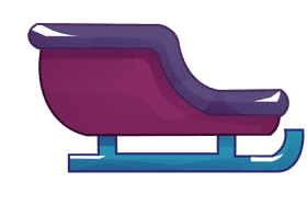 Santa sleigh sleigh clipart