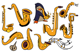 Saxophone vector