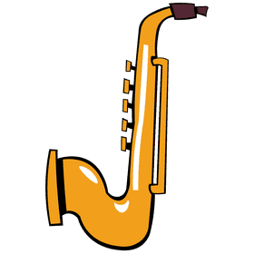 Saxophone buttons clipart