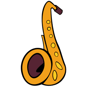 Saxophone buttons clipart