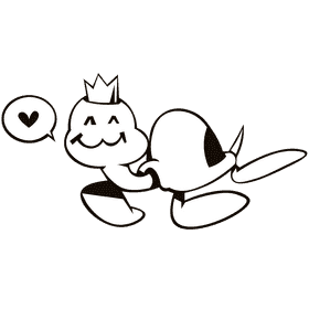 Sea turtle crown black and white clipart