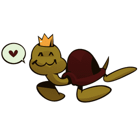 Sea turtle crown clipart