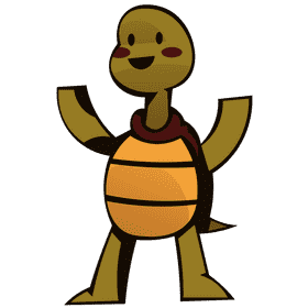 Sea turtle standing clipart