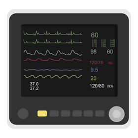 Vital signs monitor clipart