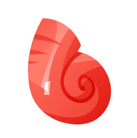 Seashell spiral clipart