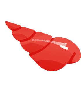 Seashell triangle clipart