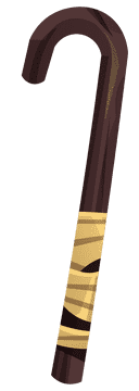 Shepherd stick clipart