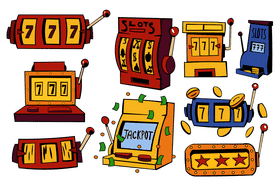 Slot machine vector