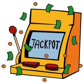 Slot machine money clipart
