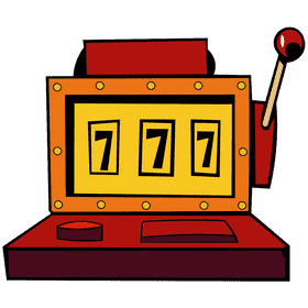 Slot machine old clipart