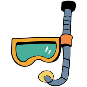 Snorkel minimalistic clipart