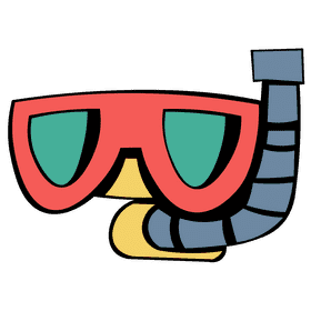 Snorkel standart clipart