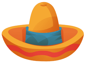 Sombrero line clipart