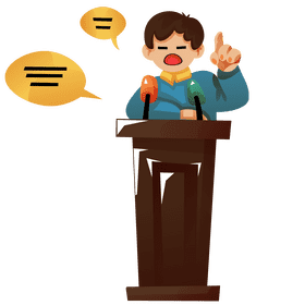 Speaking tribune clipart