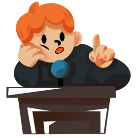 Speech comedian clipart