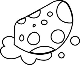 Sponge bubble black and white clipart