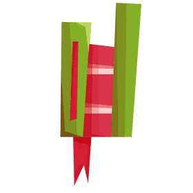 Stack of books bookmark clipart