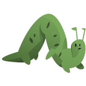 Caterpillar cartoon clipart