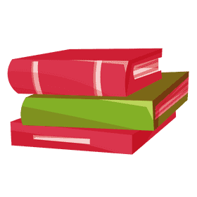 Stack of books three clipart