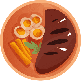 Steak dish clipart
