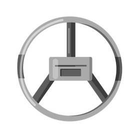 Truck steering wheel clipart