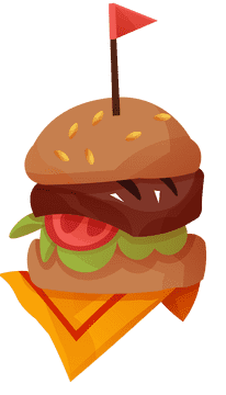 Steak hamburger clipart