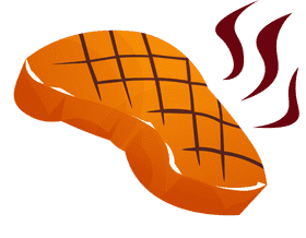 Steak medium rare clipart