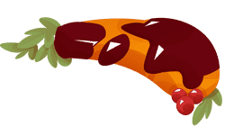 Steak medium rare clipart