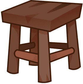 Stool classic clipart