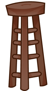 Stool high clipart