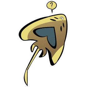 Stringray bottom clipart