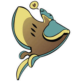 Stringray love clipart