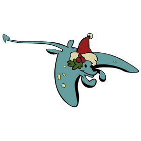 Stringray new year clipart