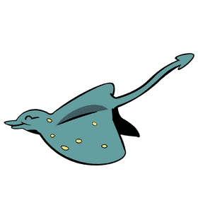 Stringray side clipart