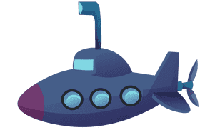 Submarine clipart