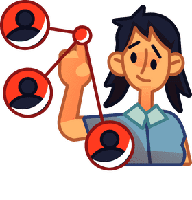 Team connections clipart