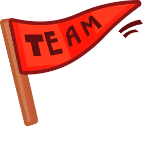 Team flag clipart