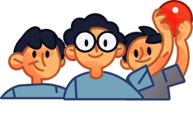 Team kids clipart
