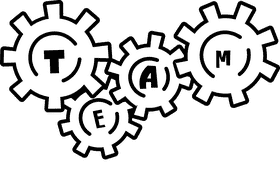 Team wheels black and white clipart