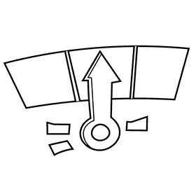 Temperature normal black and white clipart