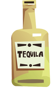 Tequila bottle clipart