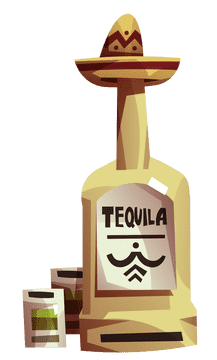 Tequila sombrero clipart