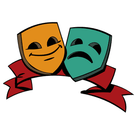 Theater masks clipart
