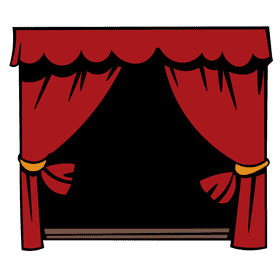 Theater scene clipart