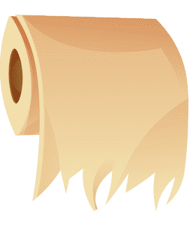 Toilet paper roll horisontal clipart