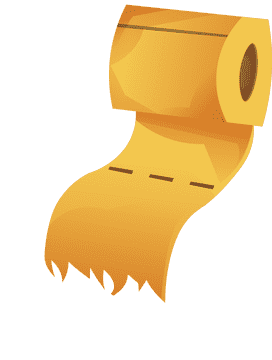 Toilet paper roll long clipart