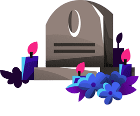 Tombstone flowers clipart