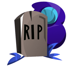 Tombstone moon clipart