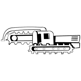 Trencher black and white clipart